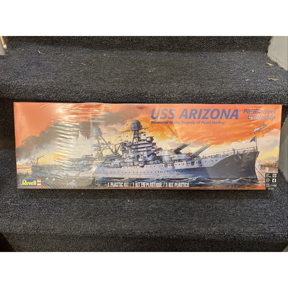 Revell USS Arizona Battleship 1:426 Scale Model Kit Level 4 Plastic Kit - Sealed